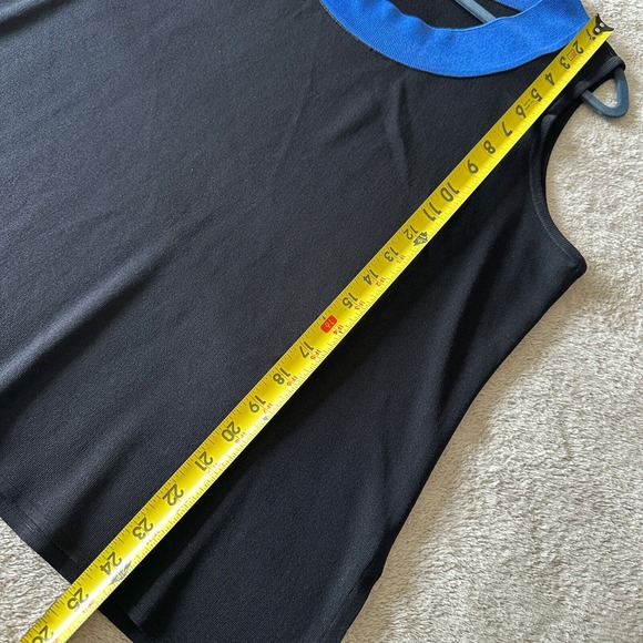 Vintage Exclusively Misook Colorblock Blouse Black Knit Roundneck Y2K Size 1X - Picture 7 of 7